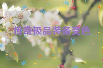 传奇极品装备变色
