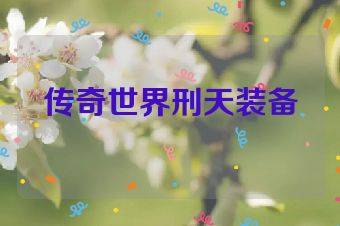 传奇世界刑天装备