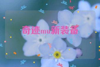 奇迹mu新装备