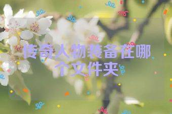 传奇人物装备在哪个文件夹