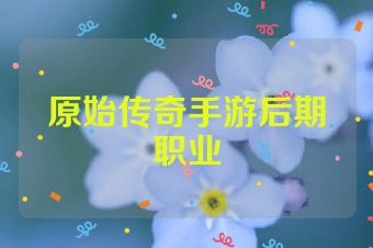 原始传奇手游后期职业