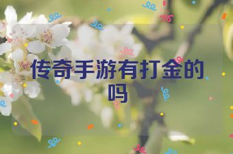 传奇手游有打金的吗